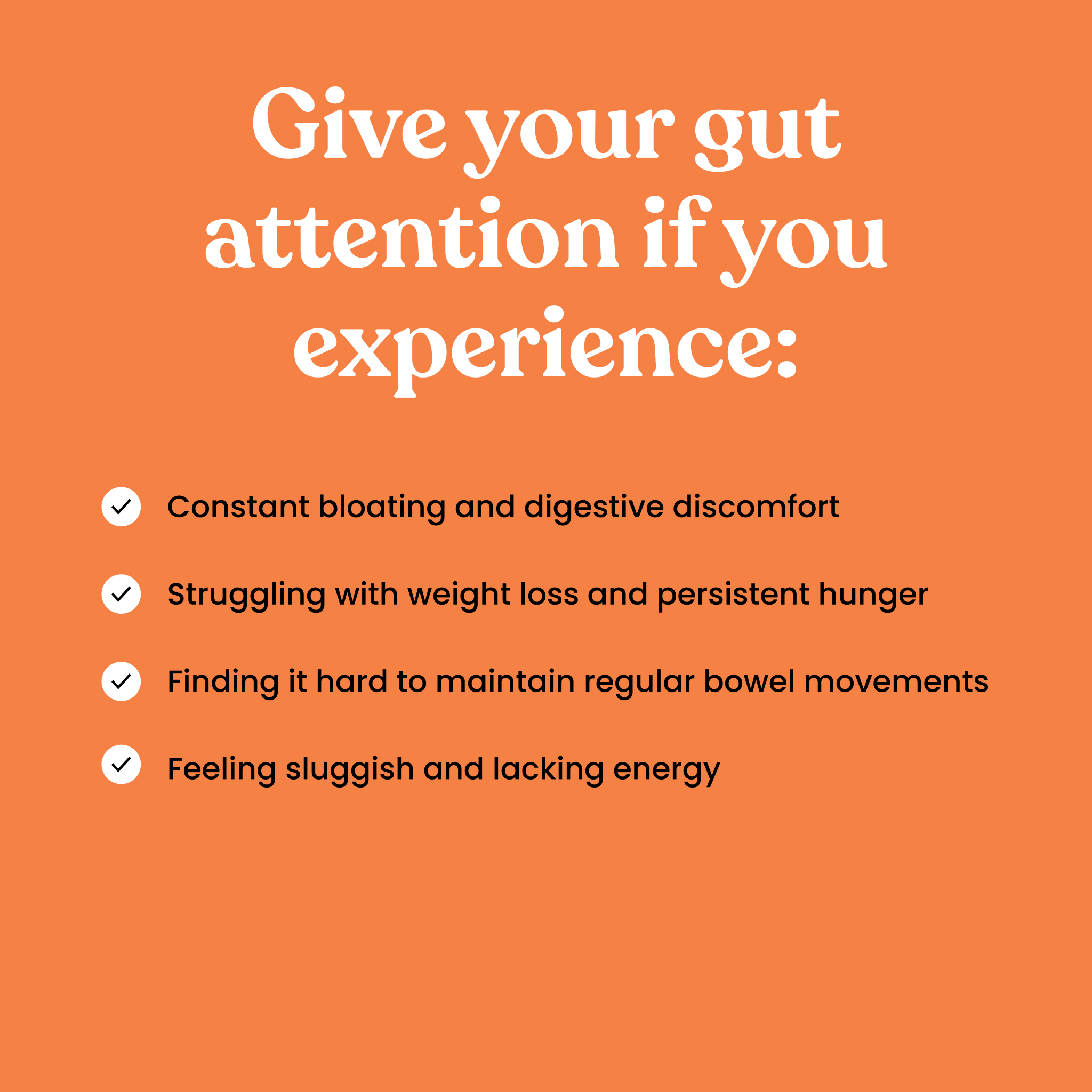 GIve your gut attention