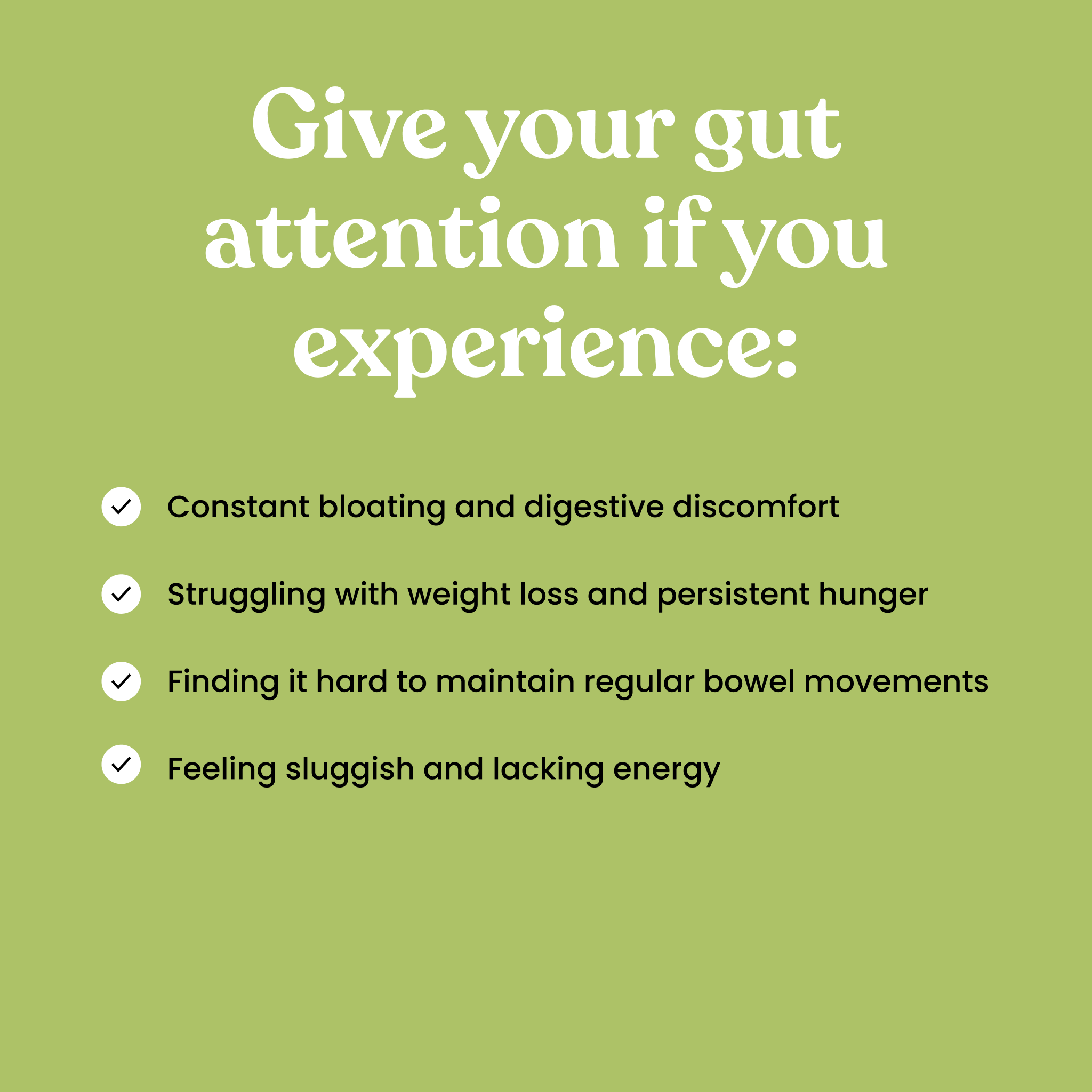 GIve your gut attention